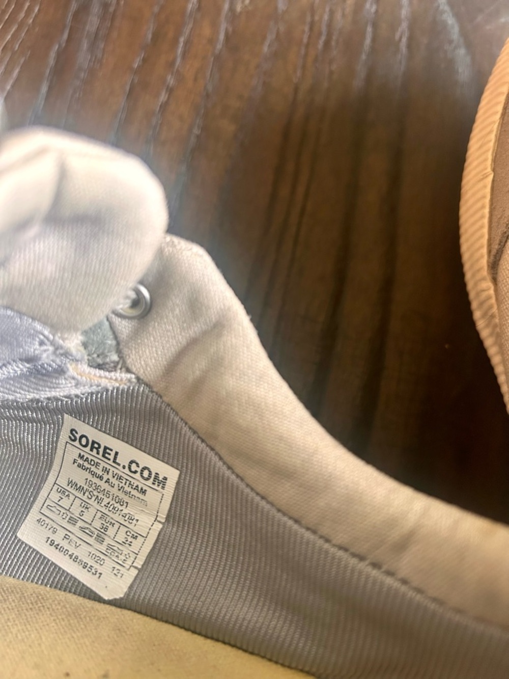 Sorel Out N About Waterproof Sneaker | Women’s 7 Canvas WP Stylish Casual Shoe - Picture 5 of 6
